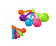 LLS Messlöffel Und Schöpf Combo-Sets Von 10 Kunststoff, 10 In 1 Maß Löffel Zur Messung Küche Milchpulver Mehl Andere Backzutaten 0707