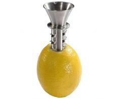 YJJ Edelstahl Zitronenpresse, Zitrone manueller Juicer Squeezer Reibahle Handzitruspresse und Zitrone Ausgießer