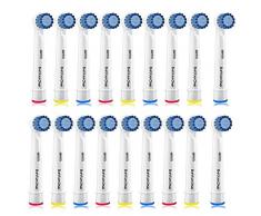 18 Stück Sensitive Aufsteckbürsten Kompatible für Oral B Elektrische Zahnbürsten, eignet sich für alle, die sich ihre Zähne schonend, aber effektiv putzen möchten. von Betterchoi
