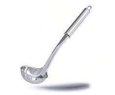Soßenkelle Soßen Kelle für Sauce oval aus Edelstahl auch als Suppenschöpfer Kelle Suppenkelle Schöpfkelle geeignet 60 ml Volumen