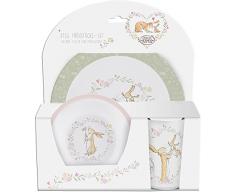 Weißt du eigentlich wie lieb ich dich hab 3tlg. Melamin Kinderservice mit Teller Schüssel Trinkbecher