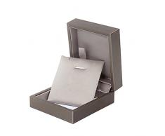 Ynnxia Schmuckschatulle mit goldenem Anhänger, für Ringe, Schmuckkästchen, kleine Frischhaltebox, Geschenkbox aus PU-Leder