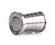 Edelstahl Klappbecher Reise-Tool Kit Survival EDC Gear Outdoor Becher