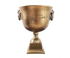 Champagner Kühler 40cm Metall-Aluminium-Legierung Goldoptik Sektkübel Sektschale Champagnerschale