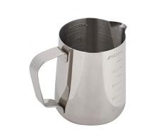 Kaffeekanne, Edelstahl-Messbecher Kaffeekanne Milchschaumtopf Espresso Latte Krug, langlebige Milchkanne(9.2 * 7.7 * 10.9cm)