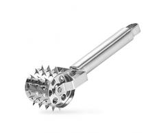 GOODFEER Edelstahl-Fleischklopfer mit Wellenschliff, Fleischzartmacher, reduziert Schrumpfung