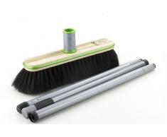 Stubenbesen GREENLINE mit Naturhaar und 3-teiligem Stiel