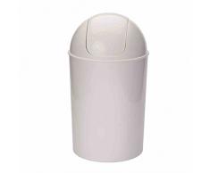 Alpfa Schwingdeckeleimer 25l Weiss, Kunststoff, 30 x 30 x 53 cm