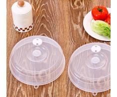 Ouneed Microwave Cover, 1 Stück PP Lebensmittel Deckel Mikrowelle Öl Deckel Beheizte versiegelte Abdeckung Multifunktionale Staub Dish Küche Werkzeug (17 * 17 * 4cm)