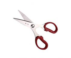 GUYUEXUAN Scheren, Küchenscheren, Edelstahl-Mehrzweckscheren, Haushaltsscheren, Fleischscheren, Lebensmittelscheren (Color : Red)