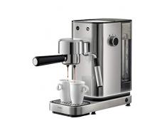 WMF Lumero Siebträger Espressomaschine 1400 Watt, 3 Einsätzen, für 1-2 Tassen Espresso, auch für Pads, 15 bar, Tassenabstellfläche, Milchaufschäumdüse, edelstahl matt