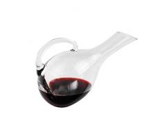 Dekanter Rotwein Dekantierer Wein Dekantierkaraffe Glas Weinkaraffe Schrägkante (Kapazität 1,2 Liter, Weinzubehör, Dekantierflasche)