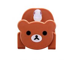 Deinbe Kitchen Sink Schwamm Spültuch Wäscher-Halter-Karikatur mit starkem Saugnapf