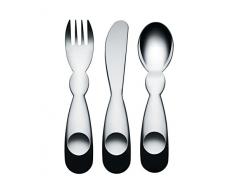 Alessi AM41S3 Kinderbesteckgarnitur, Silber