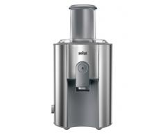 Braun J700 Multiquick 7 Entsafter | Hochleistungs-Entsafter-System | Großer Einfüllschacht (75 mm) | Innovatives Anti-Tropf-System | Kraftvoller 1.000 Watt Motor | silber