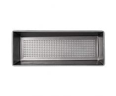 KADAX eckige Backform mit Antihaftbeschichtung, rechteckige Kuchenform aus Stahl, für Kuchen, Toastbrot, Käsekuchen, Brownie, Kastenform, Wärmeverteilung, pflegeleicht, Silber (35 x 11,5 x 7,5cm)