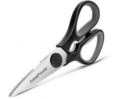 Anecity Scharfe Multifunktions Küchenschere, Universal Schere, Mehrzweck Scheren, Allzweck Schere, Vielzweck Schere für Fleisch, Walnuß，Fisch, Papier, Flaschenöffner