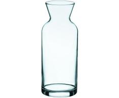 Karaffe aus Glas mit Füllstrich (Inhalt: 0,25 Liter, Höhe: 17,6 cm / Inhalt: 0,50 Liter, Höhe: 21,3 cm / Inhalt: 1,00 Liter, Höhe: 26,2 cm) (17,6 Zentimeter)