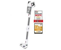 ProfiCare PC-BS 3037 A, 2in1 Hand-und Bodenstaubsauger, leistungsstarker 29.6V Lithium Ionen Akku, Turbo-Modus, inkl. Wandhalterung mit Ladefunktion, weiß-Silber