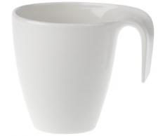 Villeroy & Boch Flow Kaffeebecher, 340 ml, Premium Porzellan, Weiß