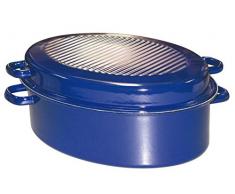 Riess Bräter Oval M. D. 38 cm Kobaltblau