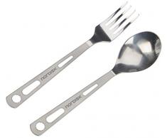 Relags Nordisk Titanbesteck-2er Set Besteck, Silber, One Size