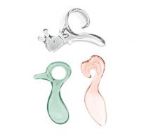 Koziol 0818374 Geschenk-Set Fresh Vitamins - Orangenschäler, Kiwi- und Grapefruit-Löffel