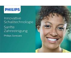 Philips Sonicare ProtectiveClean 6100 Elektrische Zahnbürste HX6877/34, mit Schalltechnologie, Andruckkontrolle, Doppelpack, weiß