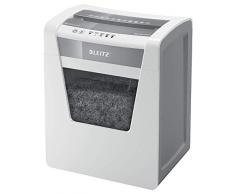 Leitz IQ Office Aktenvernichter, Mikroschnitt, Sicherheitsstufe P5, 10 Blatt Kapazität, 23L Abfallbehälter, Schredder, weiß, 80020000