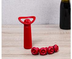 Vacu Vin Weinpumpe Concerto Verschlusspumpe, Rot, Standard