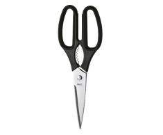 RÖSLE Küchenschere, Edelstahl 18/10, PP Polypropylen, 22 x 8,2 x 1,3 cm, Mikrozahnung, Rechts- und Linkshänder geeignet