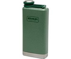 Stanley Adventure großer Flachmann, 0.23 L, Hammertone Green, 18/8 Edelstahl, Auslaufsicher, mit Deckelsicherung