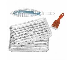 Landmann Alu Grillpfannen, Silber, 5 Stk
