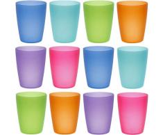 idea-station NEO Kunststoff-Becher, 250 ml,,12 St / Bunt