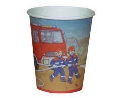 Feurwehr 6 Papp Becher 0,2l
