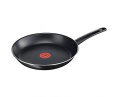 Tefal First Cook Pfanne B43516, 28 cm Titanium Force Antihaftbeschichtung, Pfannen mit integrierter Temperaturanzeige, ergonomischer Griff, Bratpfanne mit Schüttrand, Antihaft Versiegelung