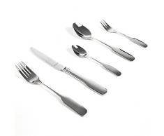 Besteckset 30-teilig Menübesteck Essbesteck Besteckgarnitur Silber, Varianten:30-telig Rom