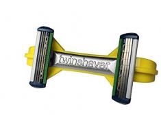 twinshaver - Kopf + Körper, Mann + Frau | Glatzen Rasierer | Kopfrasierer | Rasierer inklusive Klingen | 80% Zeitersparnis | Keine Armermüdung | Körperrasierer