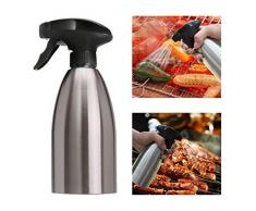 Essig und Ölsprüher Pump Öl-Zerstäuber Essig-Zerstäuber - Tragbar Öl Essig Spender Flasche Küche Werkzeug für Tägliches Kochen/BBQ/Picknick im Freien und Camping （500ml）