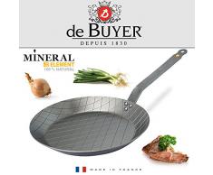 DeBuyer Steakpfanne, Edelstahl, Silber, 28 cm