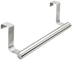 WENKO Tür-Handtuchstange Teleskop, Edelstahl rostfrei, 22-35 x 6 x 7 cm, silber matt