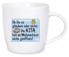 Original Don Bosco Erzieher*innen-Tasse: Ob Sie es glauben oder nicht: Die Kita hat an Weihnachten nicht geöffnet!