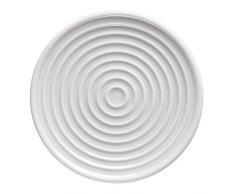 Thomas ONO flach 11 cm (= Espresso-Untertasse) Teller, Porzellan, Weiss, 12 x 12 x 2 cm