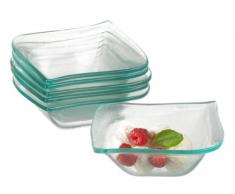Mäser, Serie La Musica, Schüssel aus Glas, 13 cm, Dessertschalen im 6er-Set