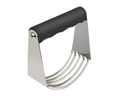 Teig-Mixer Teigschneider aus Edelstahl mit Ergonomischer Gummigriff Hand Kuchen Mixer für Zuhause und Profis