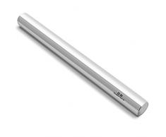 GA Homefavor 40 cm Teigrolle, Edelstahl Roll Stift Professioneller Teig Roller für Bäcker, Gebäck, Kekse, Pizza