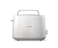 Philips HD2581/00 Toaster, integrierter Brötchenaufsatz, 8 Bräunungsstufen, weiß