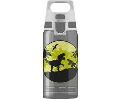 Sigg Kinderflasche Viva One Dinos, Kinder Trinkflasche, 0.5 L, Polypropylen, BPA Frei, Dunkel Grau, Anthracite, 0.5 L, 8686.70
