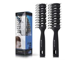Kaiercat Professionelle Herrenhaarbürste - Tolle Styling- und Föhnbürste Haarbürsten für zurückgeglättete, belüftete Haarbürsten-Set für Männer & Frauen