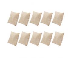 Cabilock 10 stücke leinen schmuck Display schaufenster Uhr schmuck tablett kleine Armband Kissen lagerung veranstalter Kissen tablett für Uhren armbänder Geschenke einkaufszentrum zu Hause